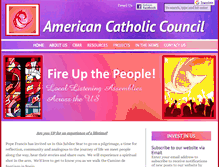 Tablet Screenshot of americancatholiccouncil.org